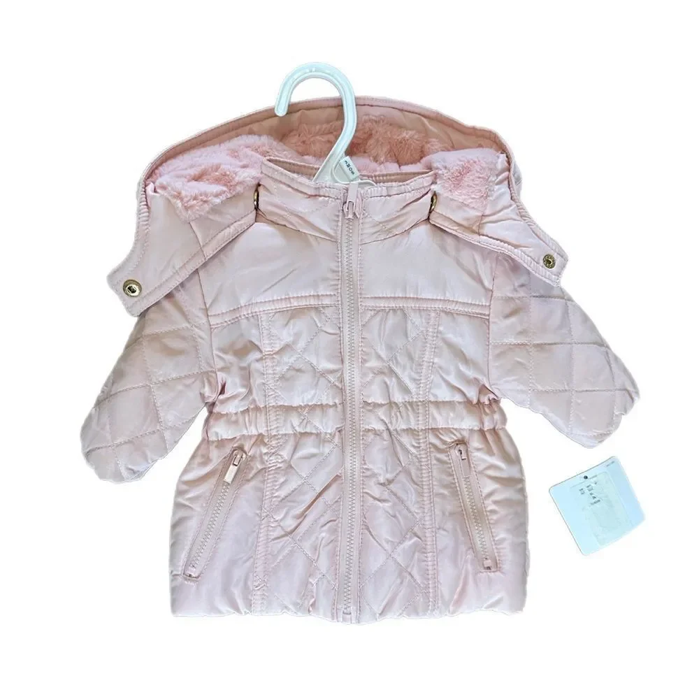 Infant Girl Puffer Coat‎ Pink 3 month